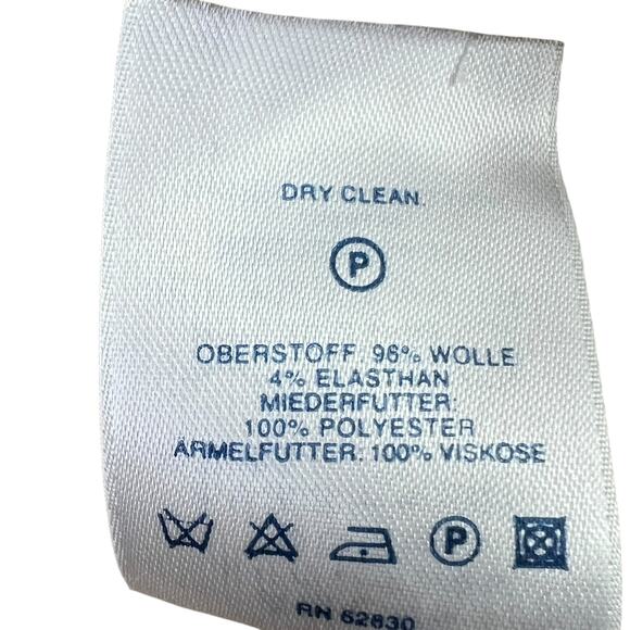 Lands' End Wool Blend One Button Blazer Jacket Womens 10 Single Breasted Tan - Picture 11 of 11